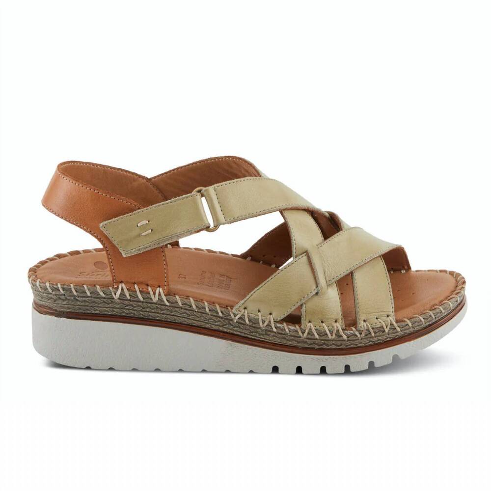 NEW SPRING STEP SHOES women's migula wedge sandal in olive green